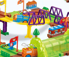 122 pcs Ferris Wheel Train Puzzle Track Set