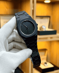 Arabic Aura Watch – Elegant Black Edition with Premium Gift Box