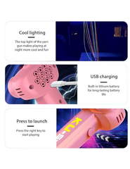 Blue String Rope Launcher Fidget Toy – Anti-Gravity Loop Fun for Kids & Adults (Pink)