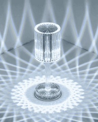 Crystal Rechargeable LED Night Lamp – Touch & Remote Control Mood Light