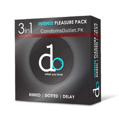 Do 3in1 Condoms | Delay, Ribbed & Dotted for Ultimate Pleasure