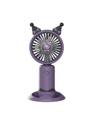 GILDAI Mini Portable Fan – Sanrio Kuromi USB Rechargeable Handheld Fan