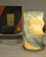 Innovative Portable Waterproof Lantern – Touch Switch Rotating Night Lamp