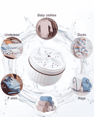 🌀 Mini Portable USB Operated Washing Machine Turbine – Ultrasonic Washer