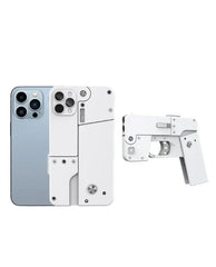 Creative Folding Toy Gun – Soft Bullet Mobile Phone Shape Blaster for Adults & Kids