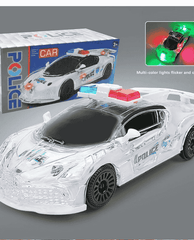 Police Children's Diecast Alloy Car Toy with LED Lights – Realistic Sound & Action