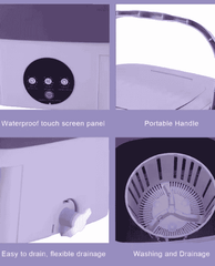 Portable Small Foldable Washing Machine with Spin Dryer – Random Colours