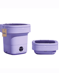 Portable Small Foldable Washing Machine with Spin Dryer – Random Colours