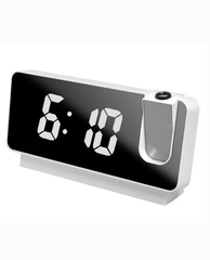 Projection Alarm Clock with LED Display – Time on Wall/Ceiling | Snooze & Temperature Display