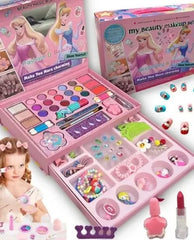 2-in-1 Beauty Makeup Kit Toy || Portable Cosmetic Set for Kids