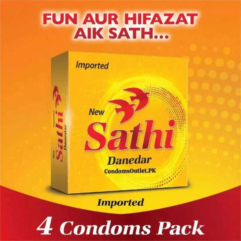 Sathi Danedar Condoms 4’s | Extra Sensation & Enhanced Pleasure