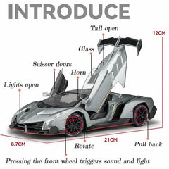 Scale Die-Cast Lamborghini Veneno Horn & Smoke