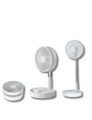 USB Rechargeable Mini Folding Desk Fan – 360° Rotatable, 3-Speed Silent Cooling