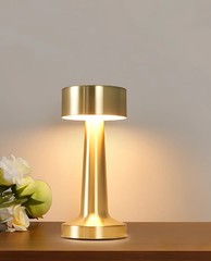 Golden LED Desk Lamp – Elegant Touch Sensor Light for Home & Office