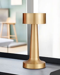 Golden LED Desk Lamp – Elegant Touch Sensor Light for Home & Office