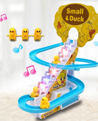 Musical Electronic Duck Slide Track Toy – DIY Light-Up Fun for Kids
