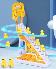 Musical Electronic Duck Slide Track Toy – DIY Light-Up Fun for Kids