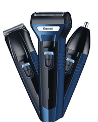 Kemei 3-in-1 Rechargeable Hair Clipper, Shaver, and Nose Trimmer