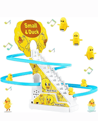 Musical Electronic Duck Slide Track Toy – DIY Light-Up Fun for Kids