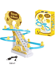 Musical Electronic Duck Slide Track Toy – DIY Light-Up Fun for Kids
