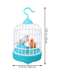 Voice Control Bird Cage Toy for Kids – Talking Pet Simulation Bird Toy