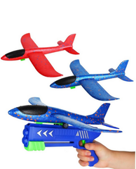 Foam Glider Airplane Launcher Toy Set