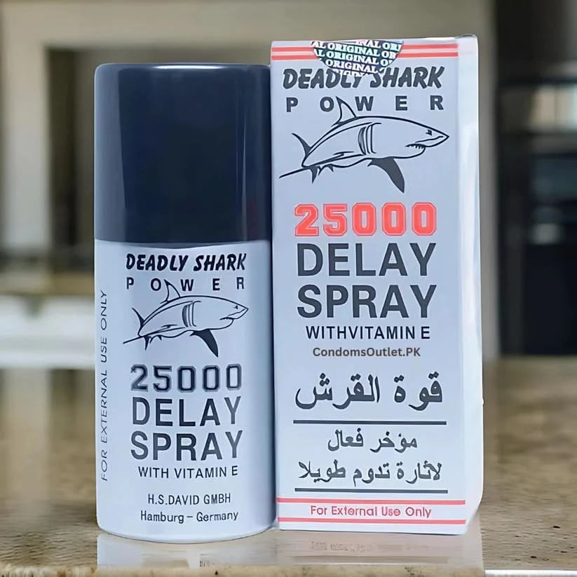 Deadly Shark 25000 Delay Spray | Long-Lasting Performance Enhancer