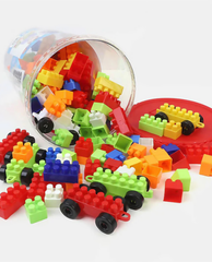 Building Blocks for Kids – 55 Pcs Plastic Educational Play Set