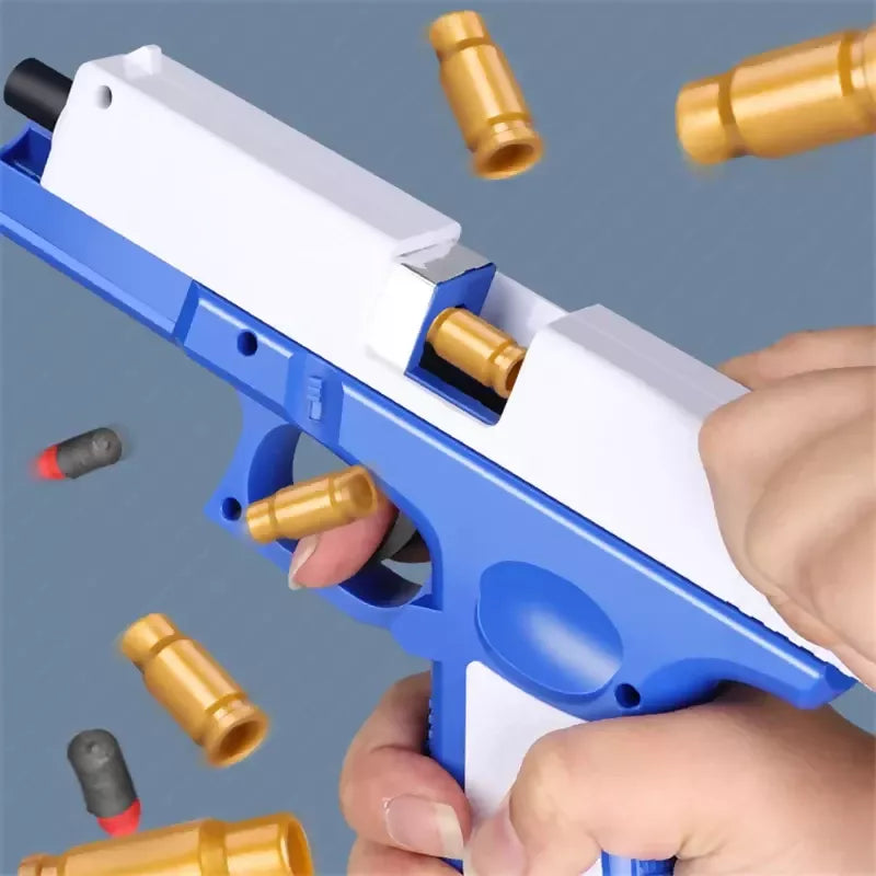 Glock Soft Bullet Toy Gun with Shell Ejection & Silencer