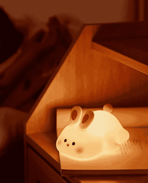Cute Rabbit Touch Silicone Light for Kids
