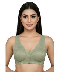 Premium Soft Front Open Button Bra