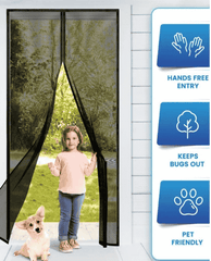 Magic Mesh Magnetic Screen Door – Hands-Free Insect Protection (Imported China 🇨🇳)