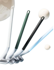 Modern Wall-Mounted Toilet Brush Set – 4 Pcs Long Handle Bathroom Cleaning Brushes