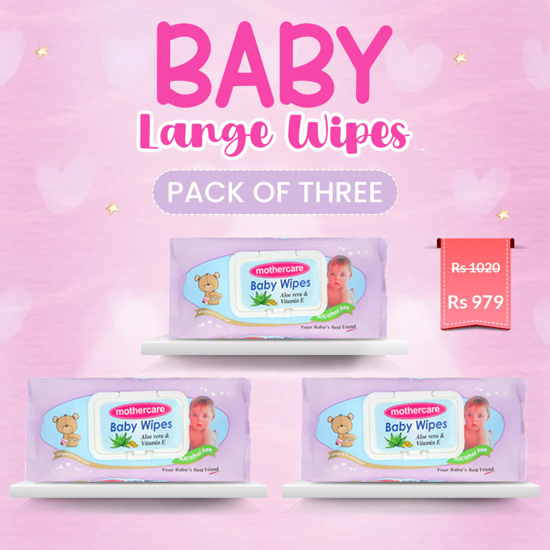 Mothercare Baby Wipes Purple 70Pcs (Pack of 3)