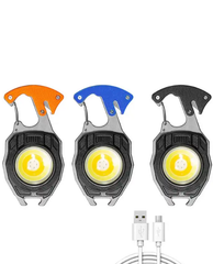 Portable Outdoor Keychain Flashlight – 5-in-1 Compact Survival Tool
