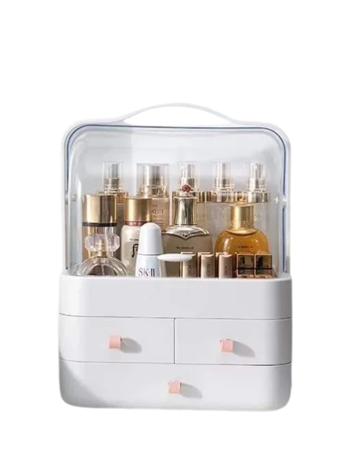 Premium Cosmetic Organizer with Drawers – Elegant Makeup Storage Box