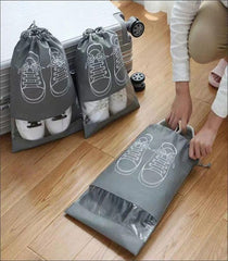 Printed Woven Shoe Pouch