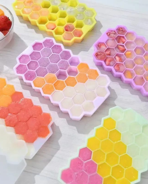Silicone Ice Cube Molds with Lid | Flexible & Easy Release