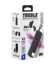 TREBLE 3-in-1 Wireless Speaker, Headphones & Power Bank
