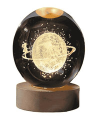 3D Crystal Galaxy Night Light