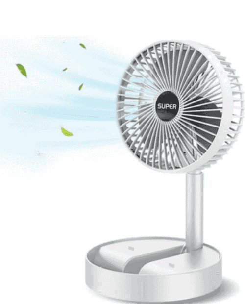 Portable USB Folding Fan – Telescopic Mini Desktop Fan