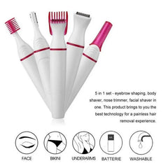 5-in-1 Painless Hair Removal Set 