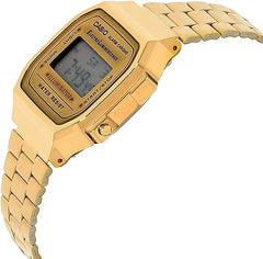 Casio Vintage Gold Metal Band Illuminator Digital Men's Watch.