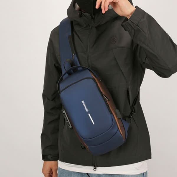 Anti-Theft Sling Backpack with USB Charging Port