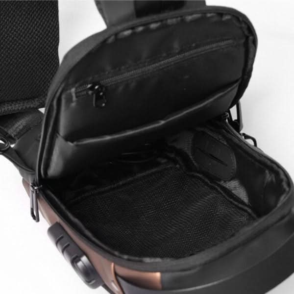Anti-Theft Sling Backpack with USB Charging Port