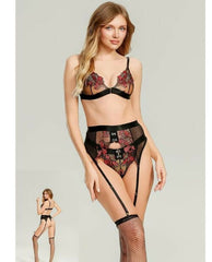 Women’s PU Leather Lingerie Bra Set