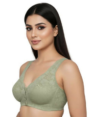 Premium Soft Front Open Button Bra