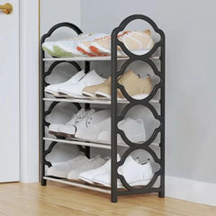 Steel Pipe Floor Standing Shoe Rack 