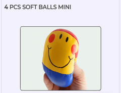 4PCS Mini Soft Sports Ball Set 